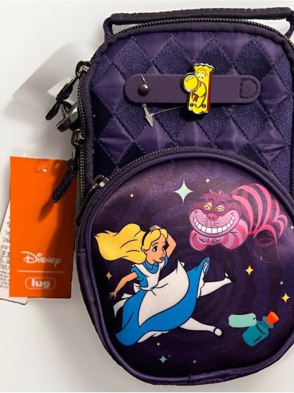Disney Alice in Wonderland Purple Kids Crossbody Bag by Lug